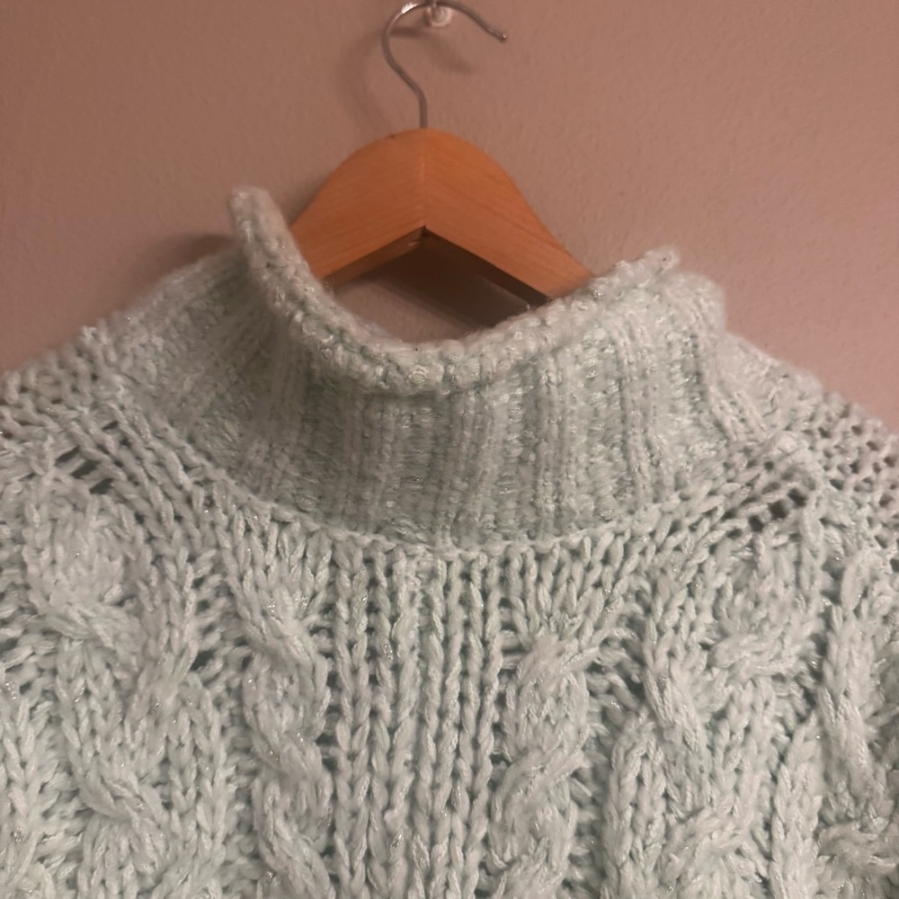 ANTHROPOLOGIE
Fisherman Cable-Knit Sweater - Mint - Picture 5 of 7